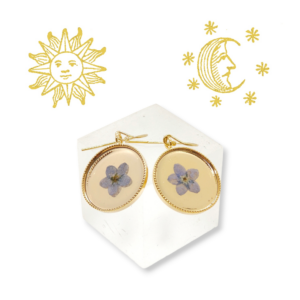 Boucles d'oreilles Myosotis